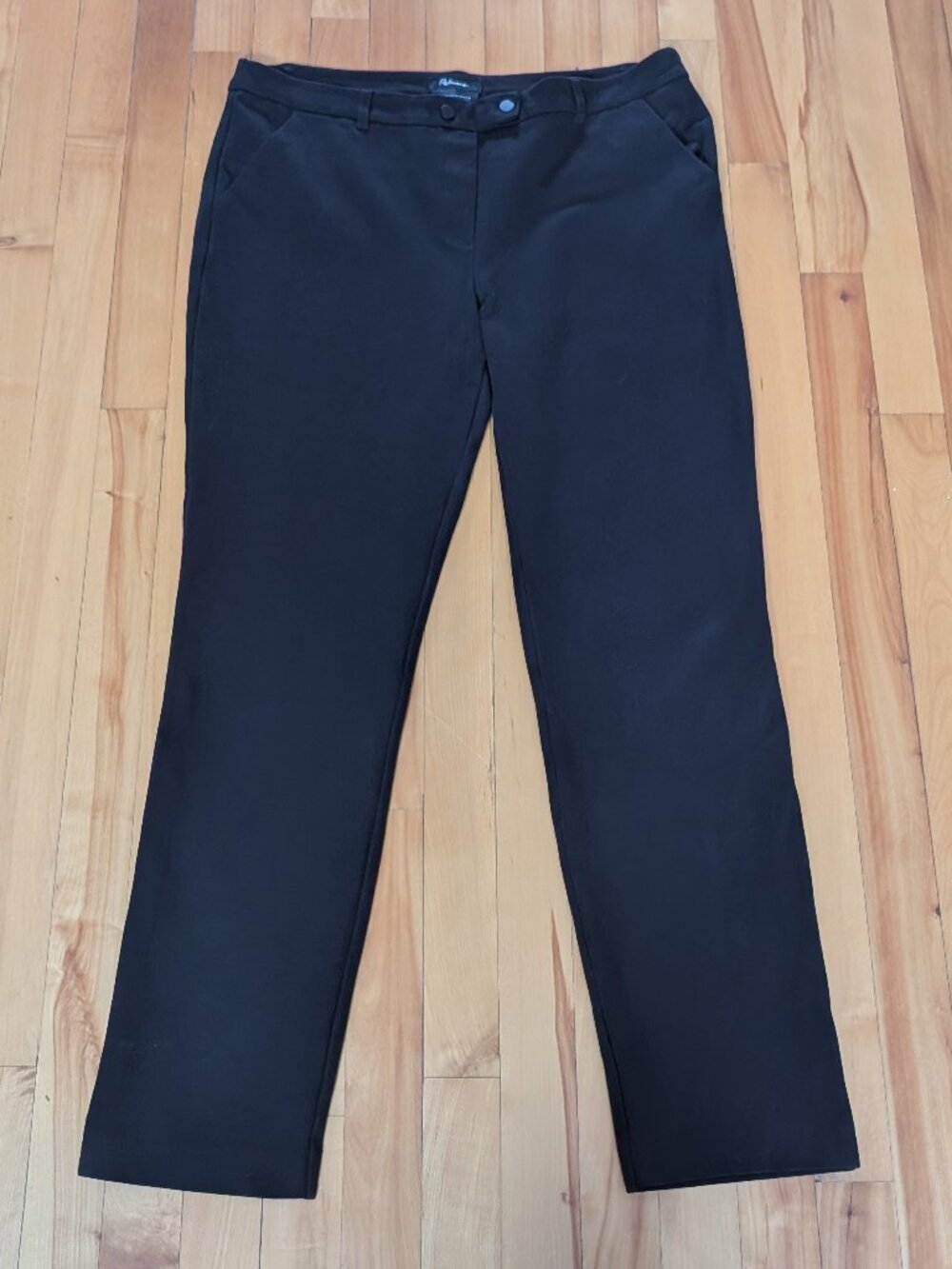 Reitmans - The Modern Stretch Straight Leg Black Pants Size 14 Regular